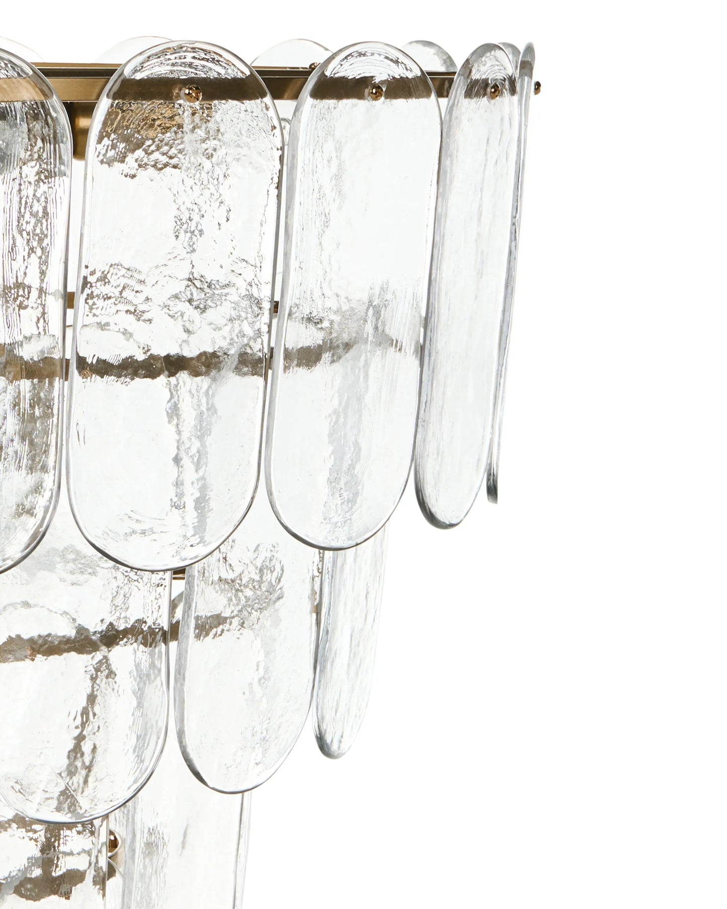  Chandelier CARAVELI Glass Brass