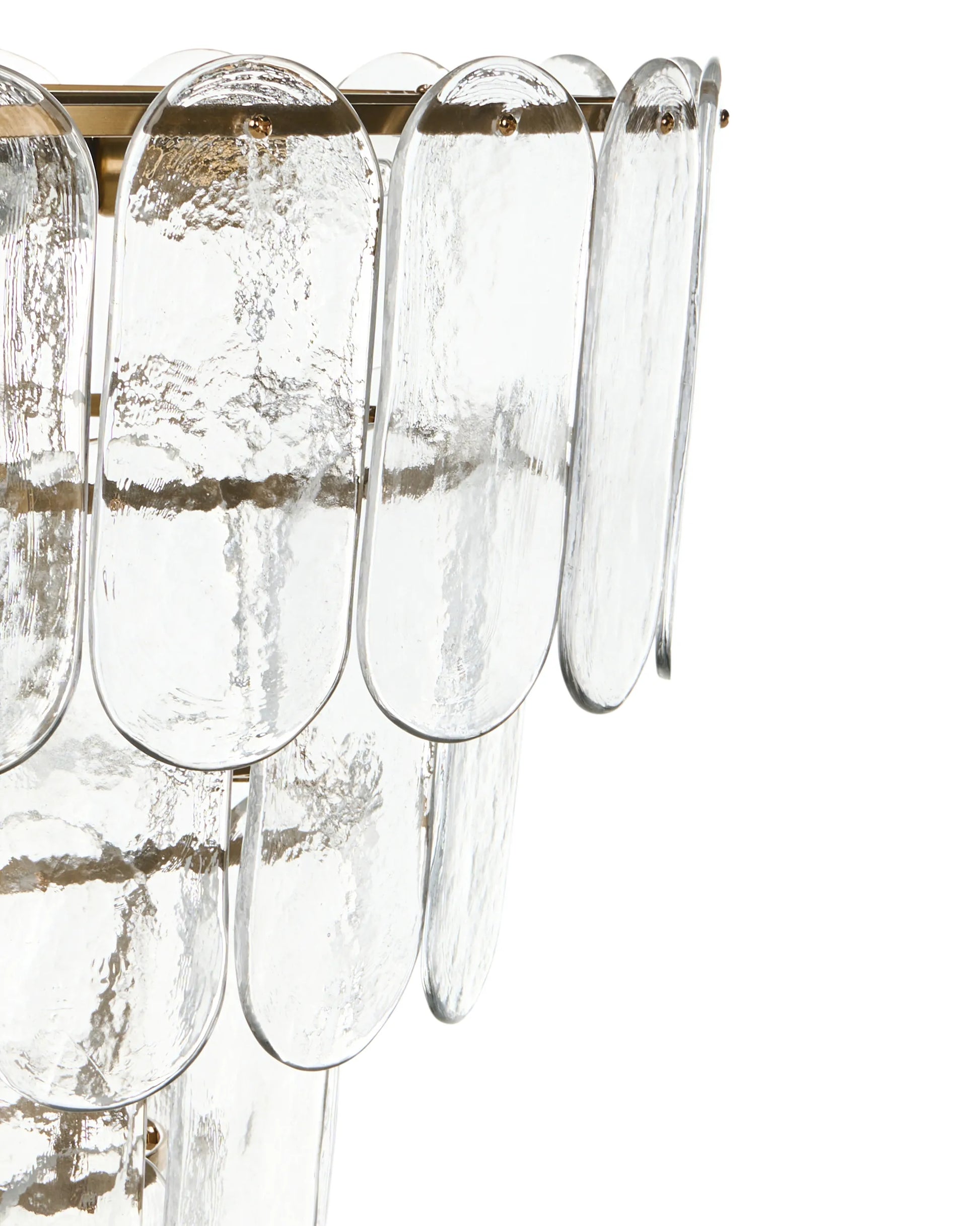  Chandelier CARAVELI Glass Brass