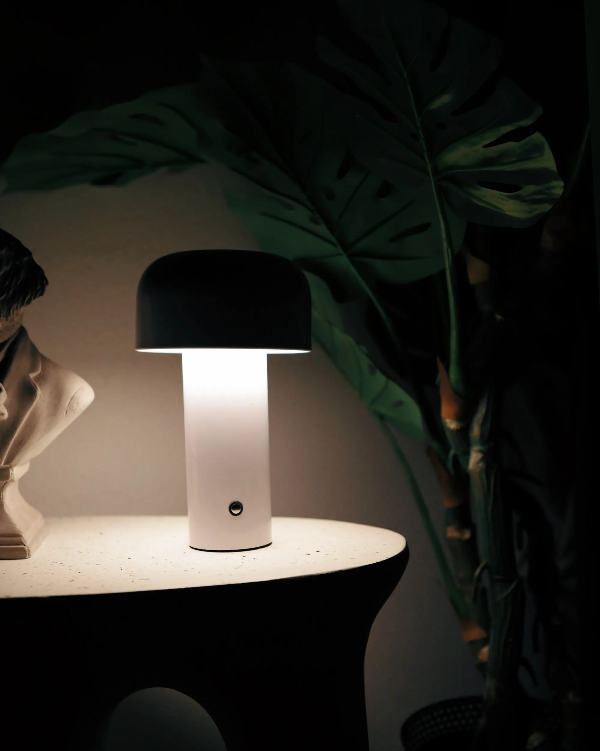  Wireless LED Table Lamp BESOS With Dimmer Metal White