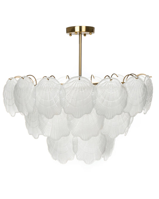  Chandelier CAPLINA Glass Brass