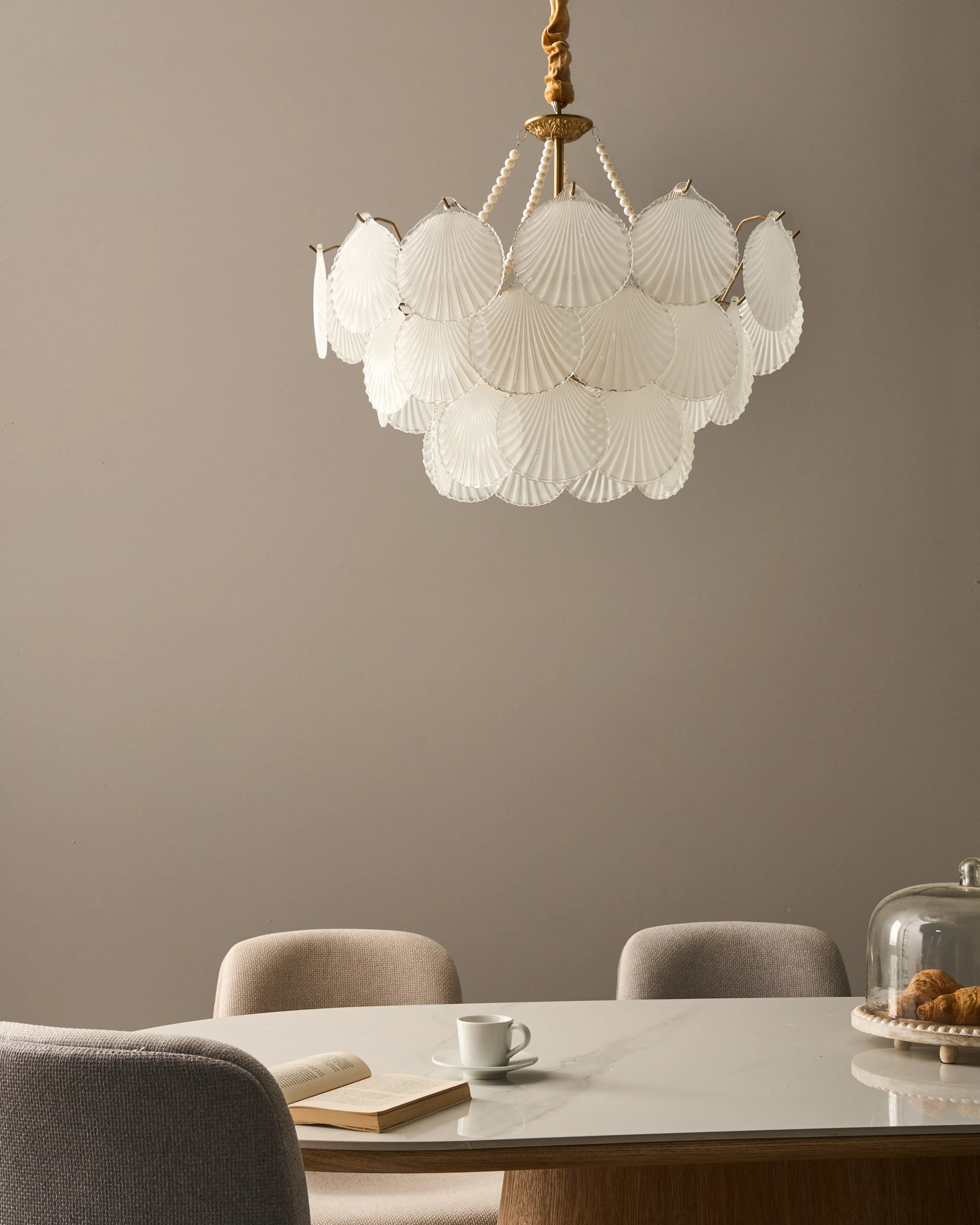  Chandelier BIGOTE Glass Brass