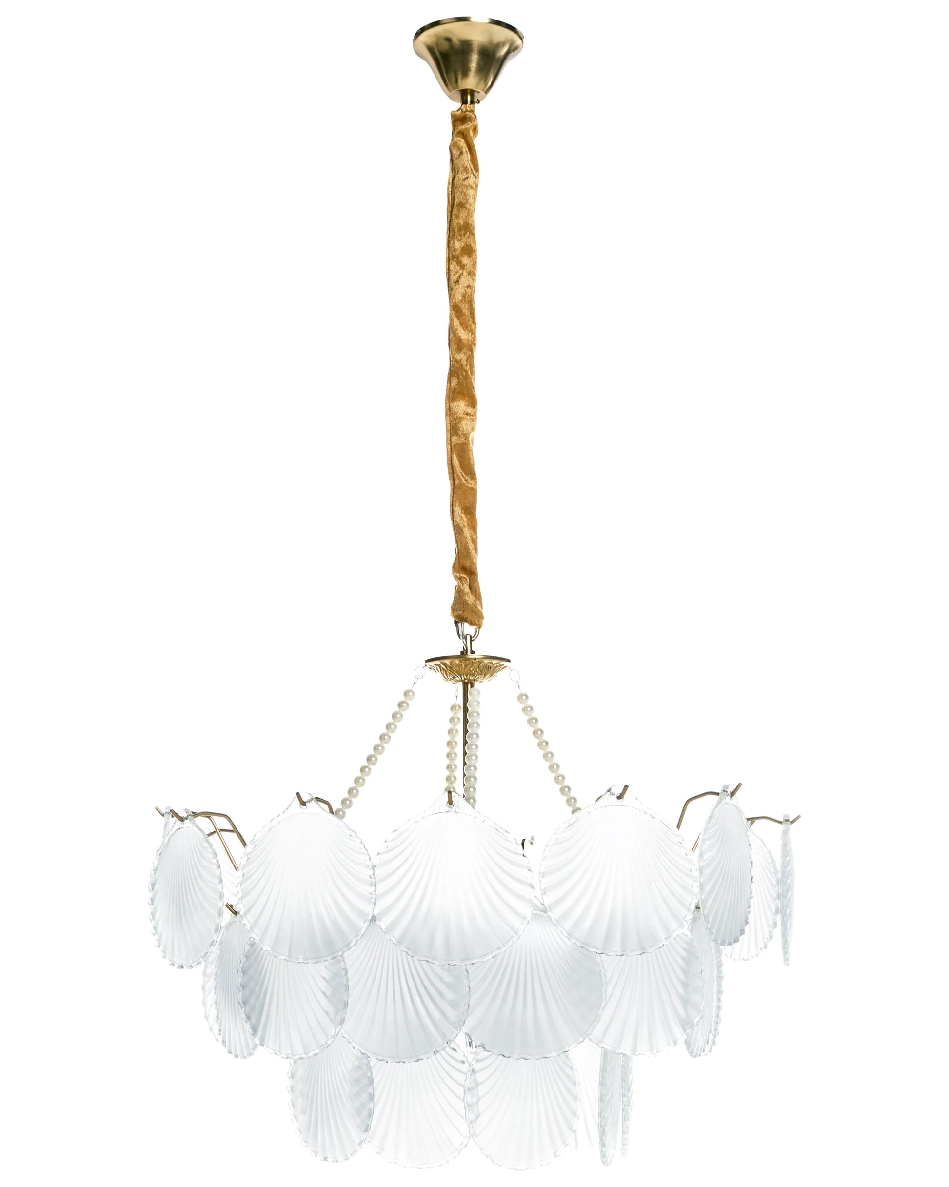  Chandelier BIGOTE Glass Brass