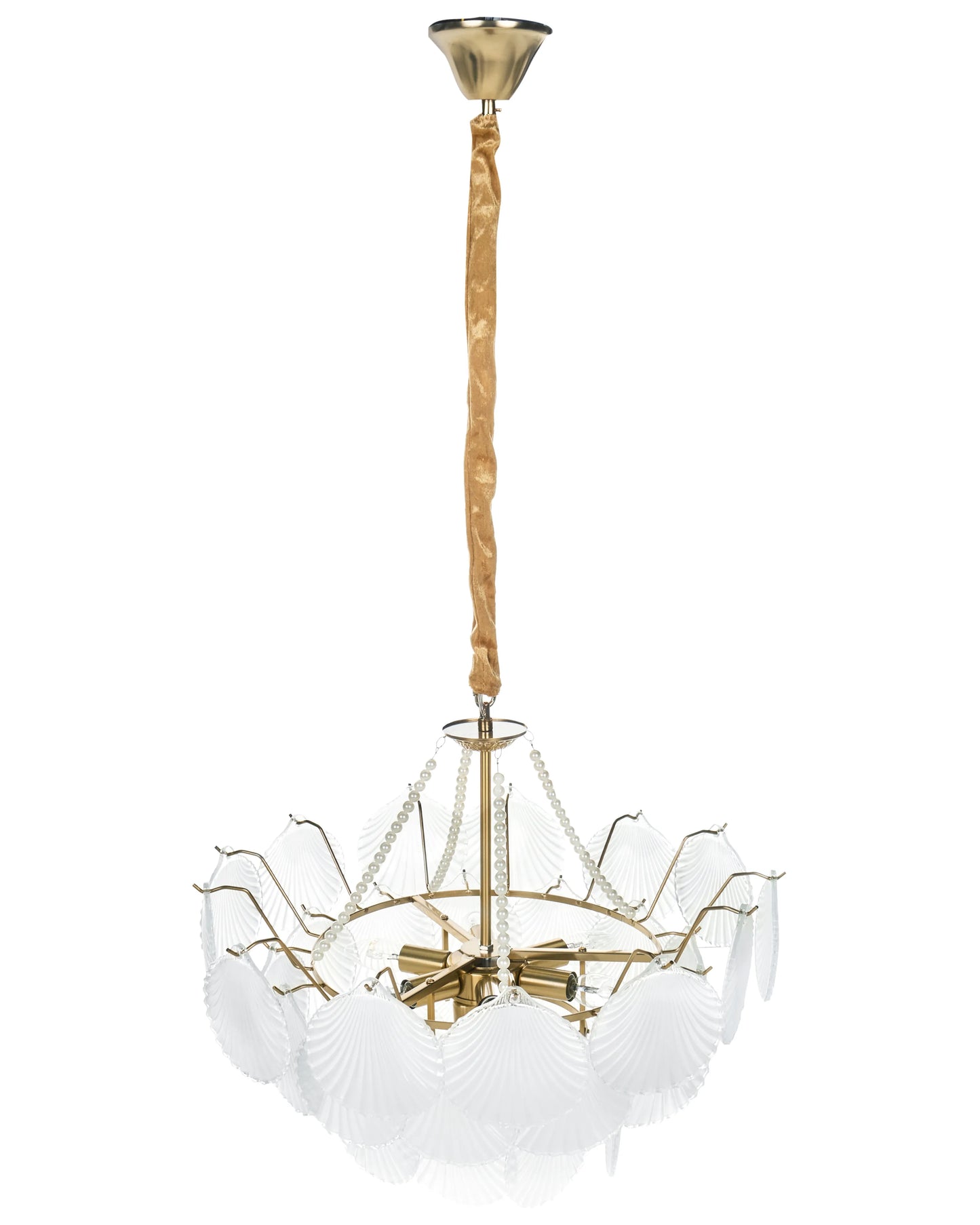  Chandelier BIGOTE Glass Brass