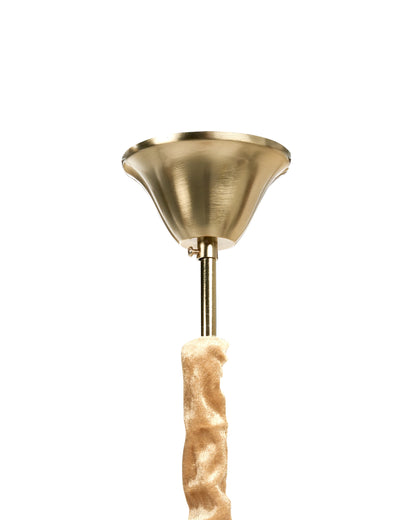  Chandelier YAUCA Glass Brass