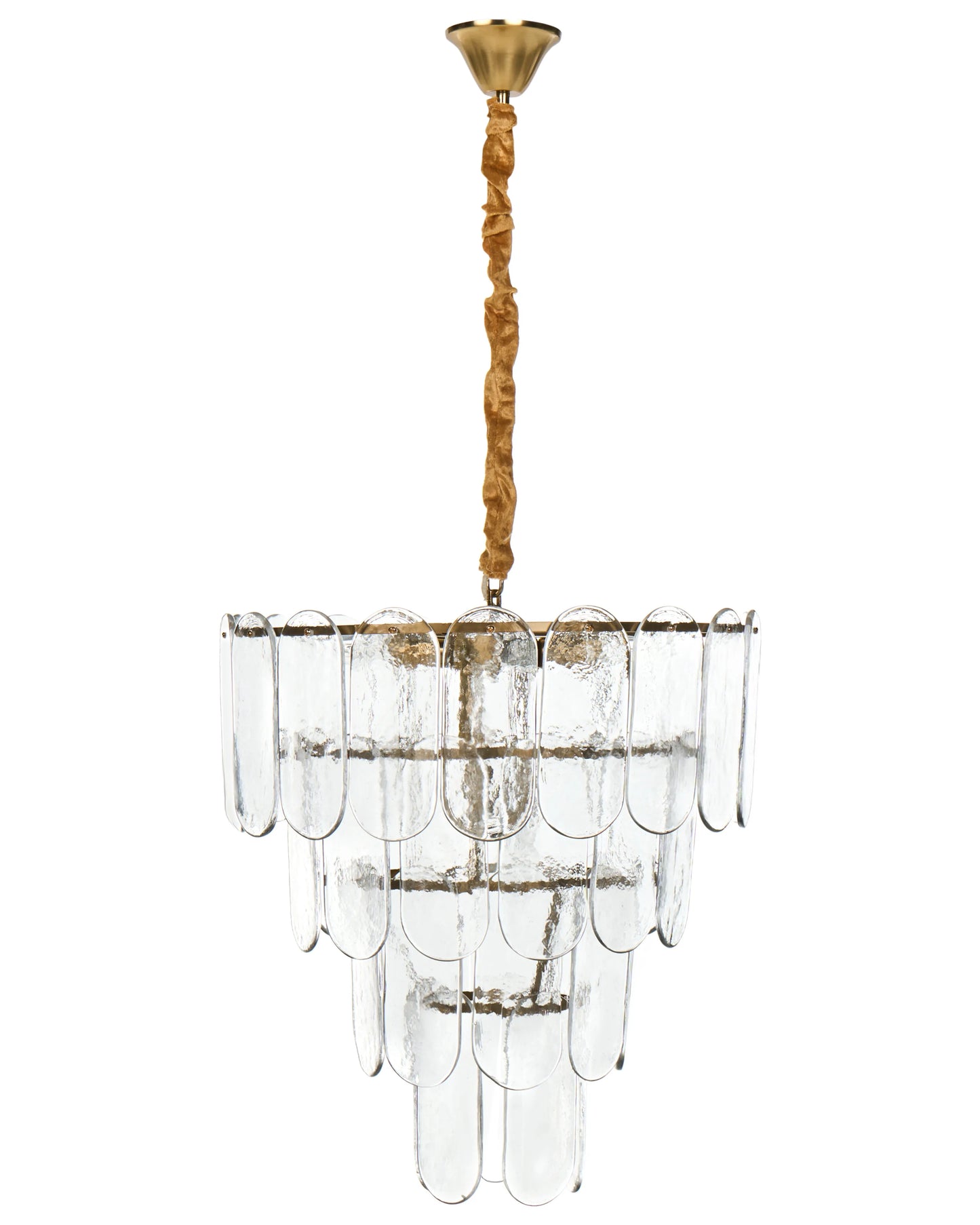  Chandelier CARAVELI Glass Brass