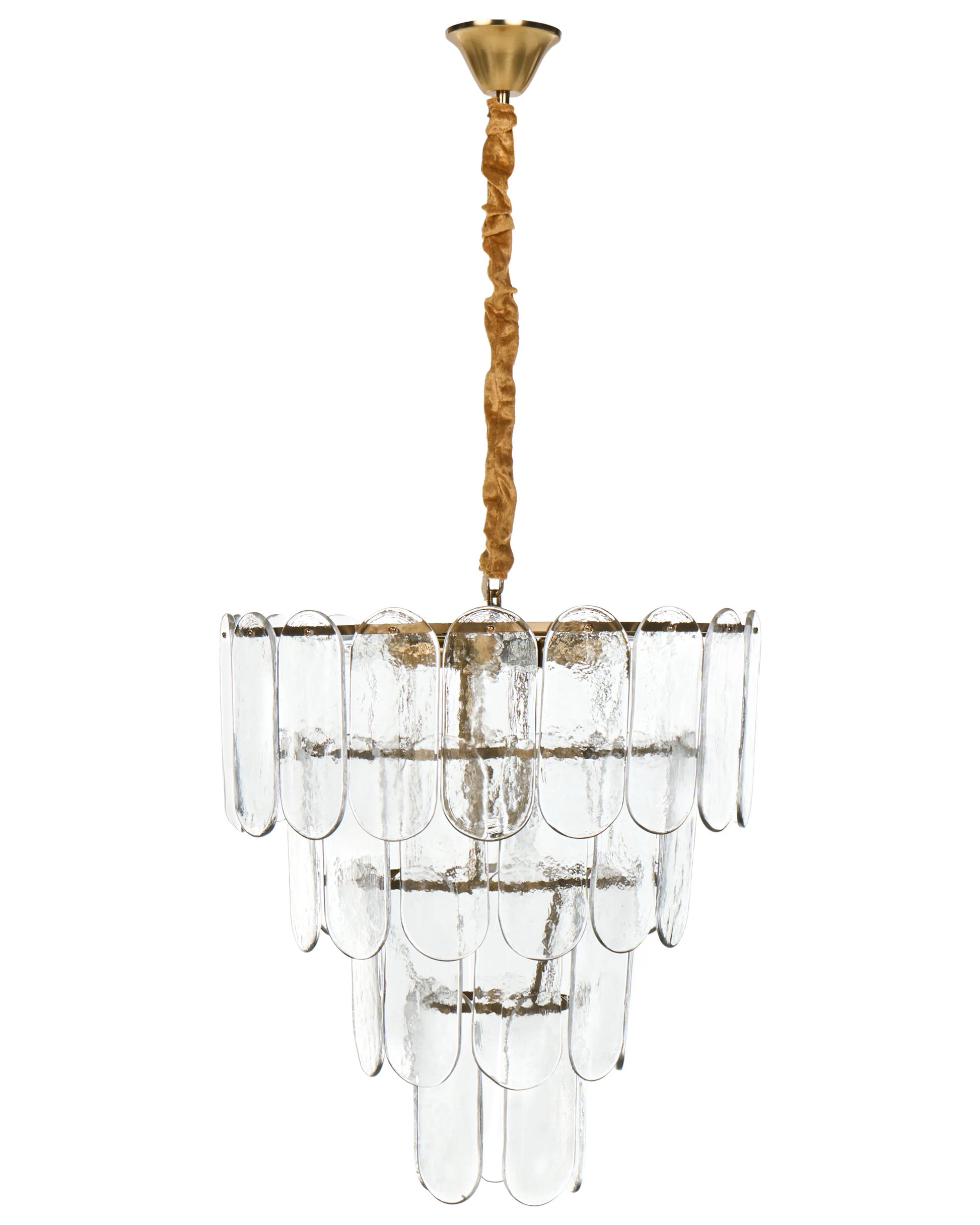  Chandelier CARAVELI Glass Brass