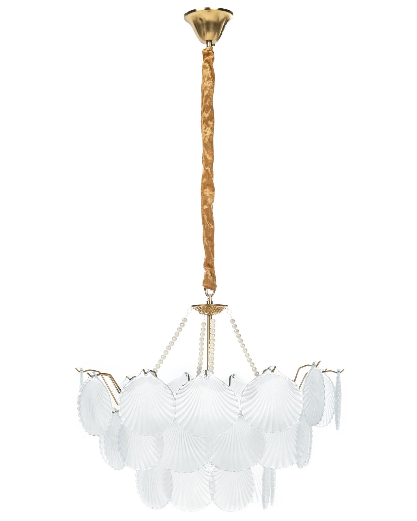  Chandelier BIGOTE Glass Brass
