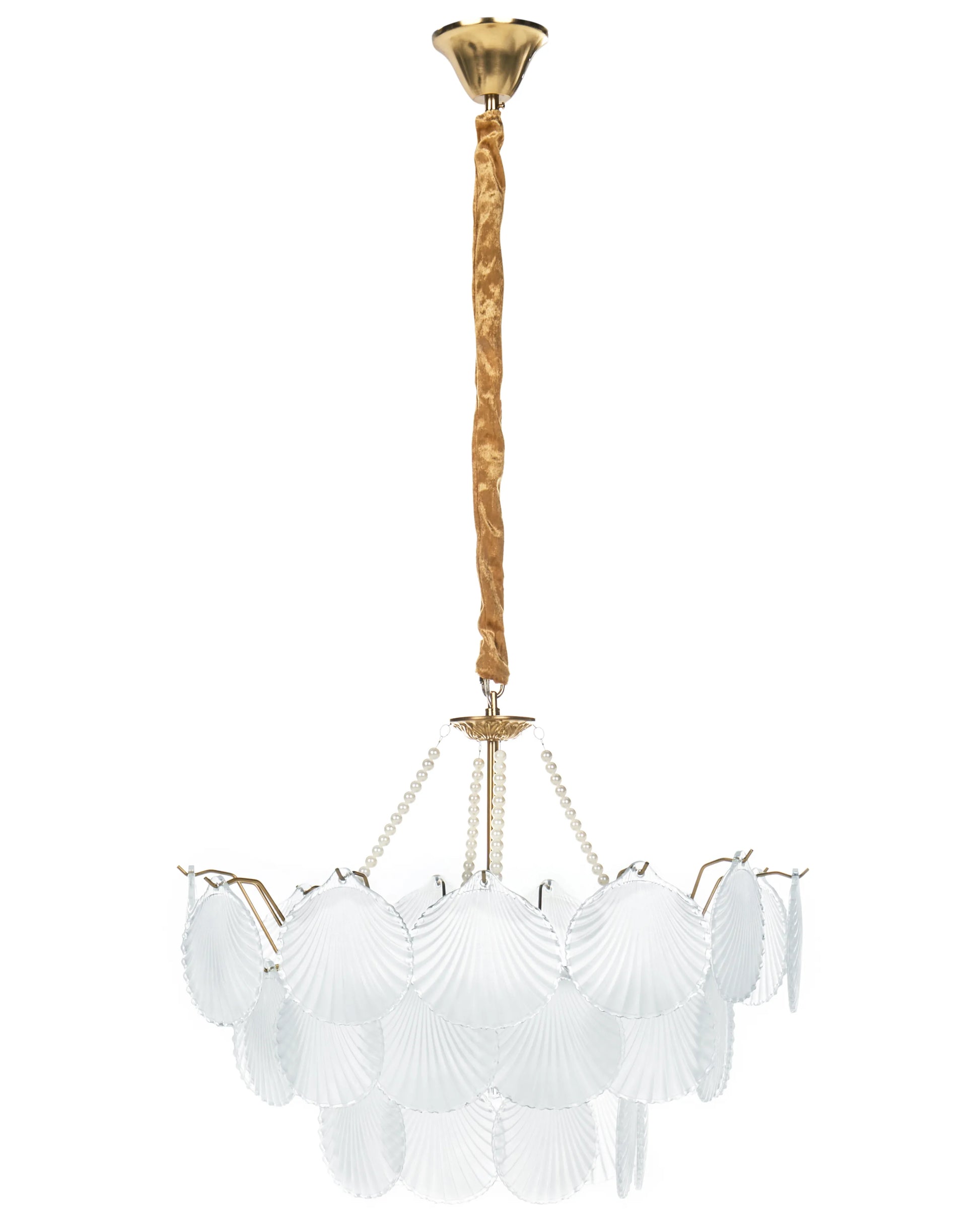 Chandelier BIGOTE Glass Brass
