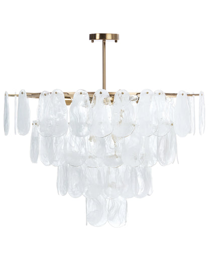 Chandelier OSMORE Glass Brass