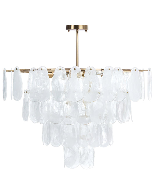  Chandelier OSMORE Glass Brass