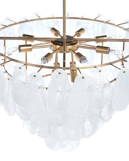  Chandelier OSMORE Glass Brass