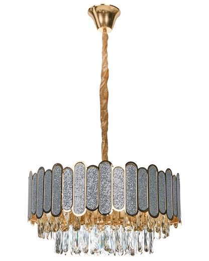  Chandelier AGUARICO Glass Brass