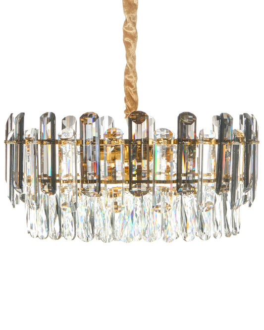  Chandelier MANTARO Glass Gold