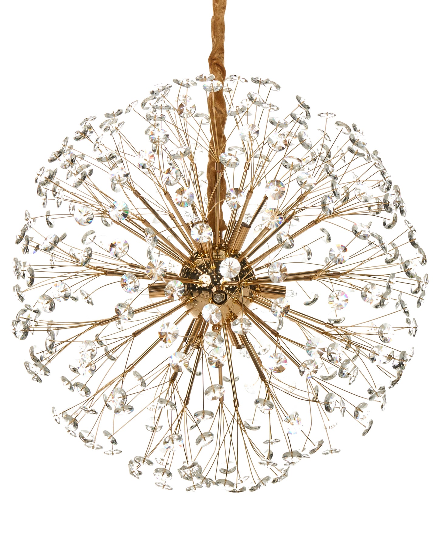  Chandelier TIMANE Glass Brass