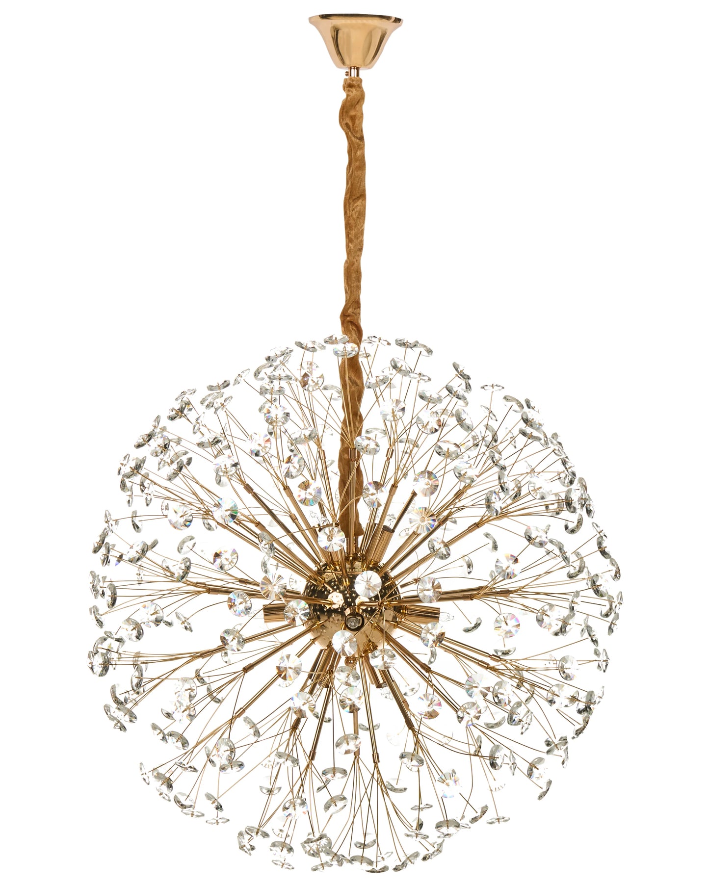 Chandelier TIMANE Glass Brass