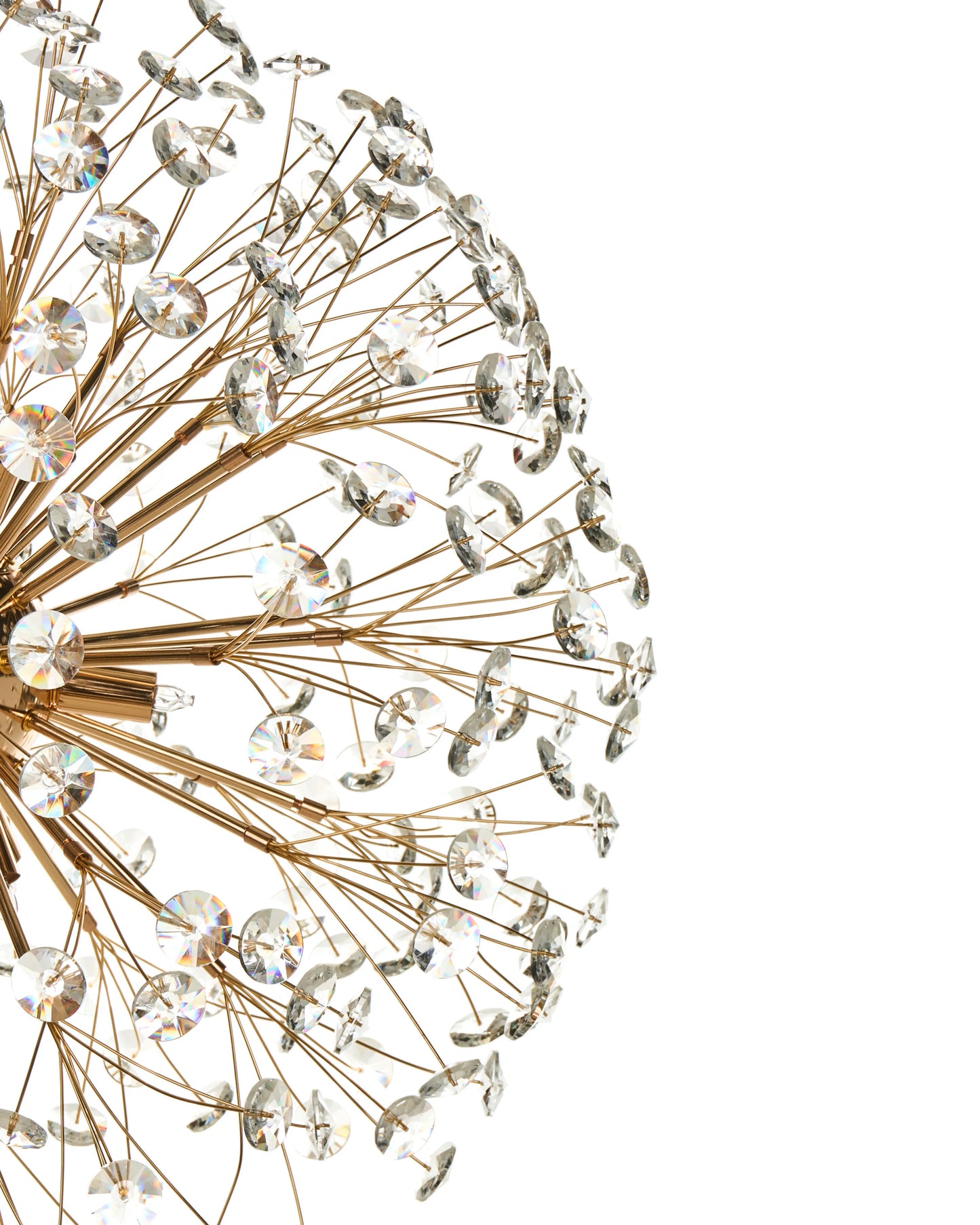  Chandelier TIMANE Glass Brass