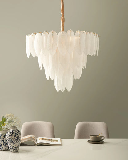  Chandelier MAHAICA Glass Brass