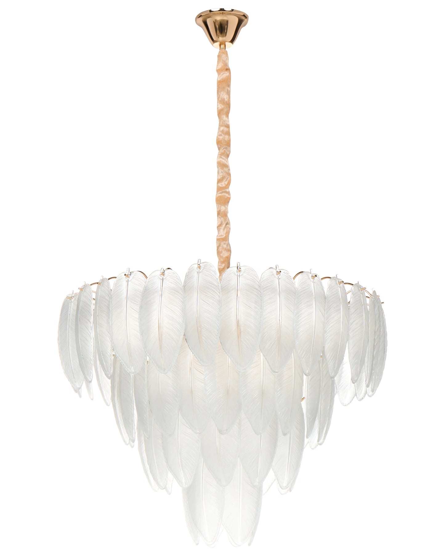  Chandelier MAHAICA Glass Brass
