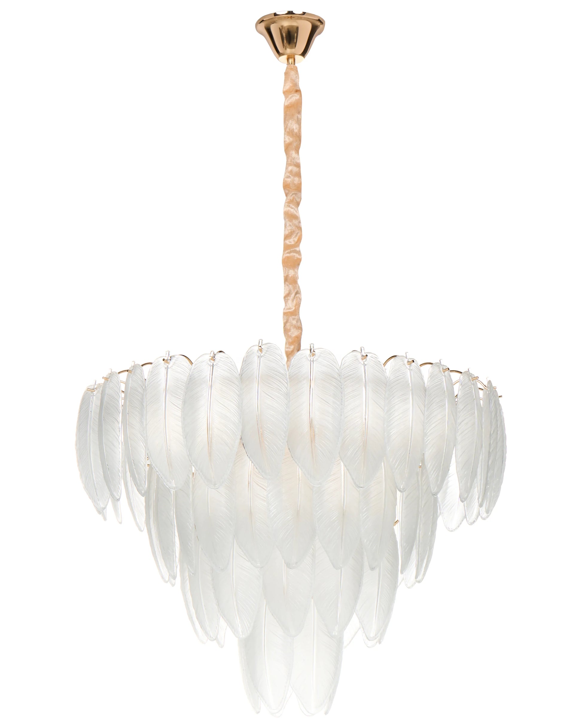  Chandelier MAHAICA Glass Brass