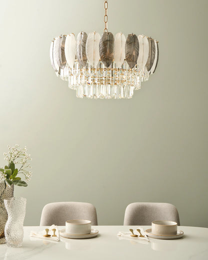  Chandelier CANAGUA Glass Brass