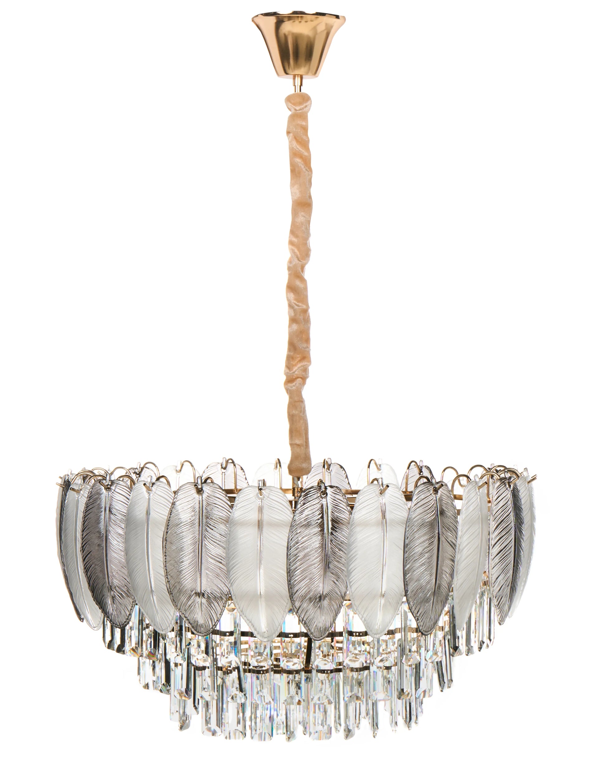  Chandelier CANAGUA Glass Brass
