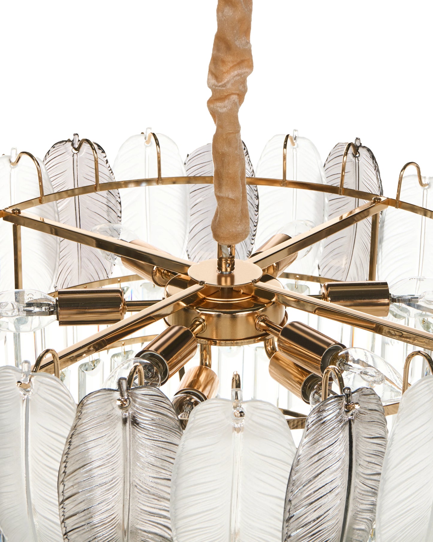  Chandelier CANAGUA Glass Brass