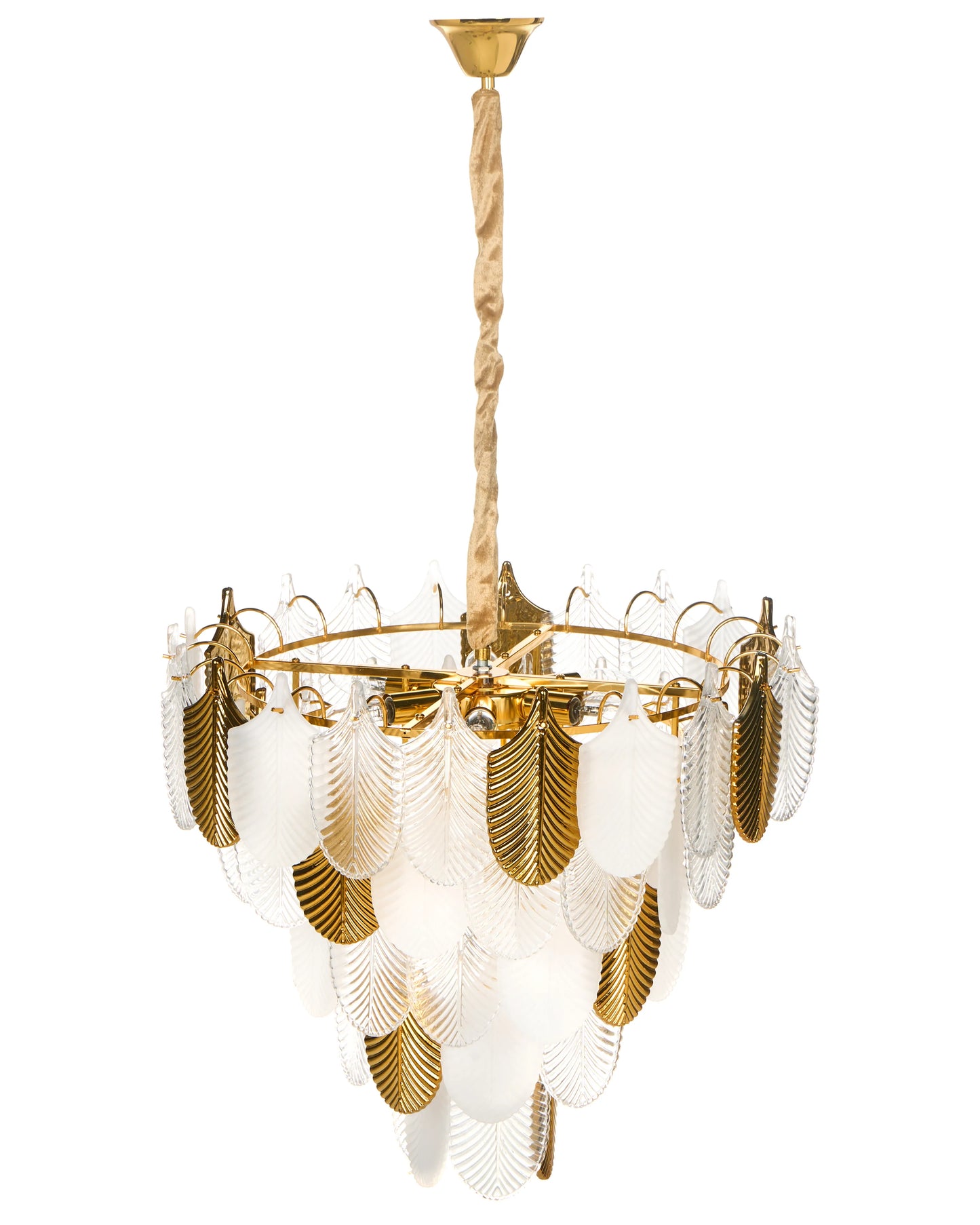  Chandelier AGUIRRE Glass Brass