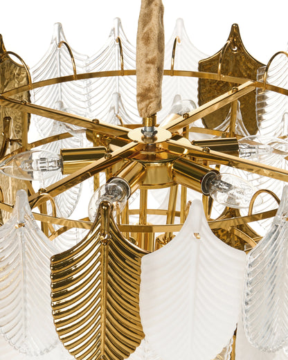  Chandelier AGUIRRE Glass Brass