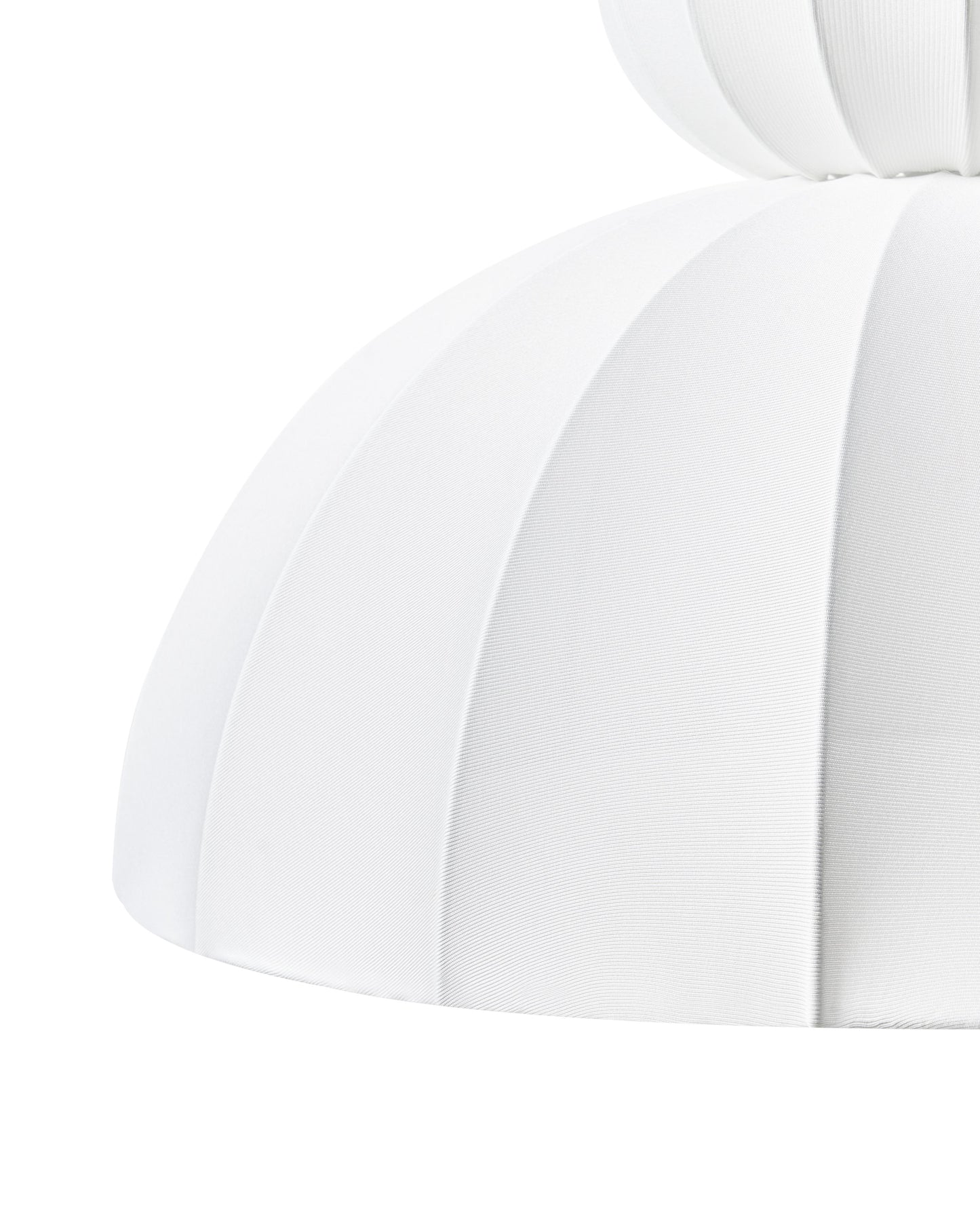  Pendant Lamp GOELETTE Faux Silk White