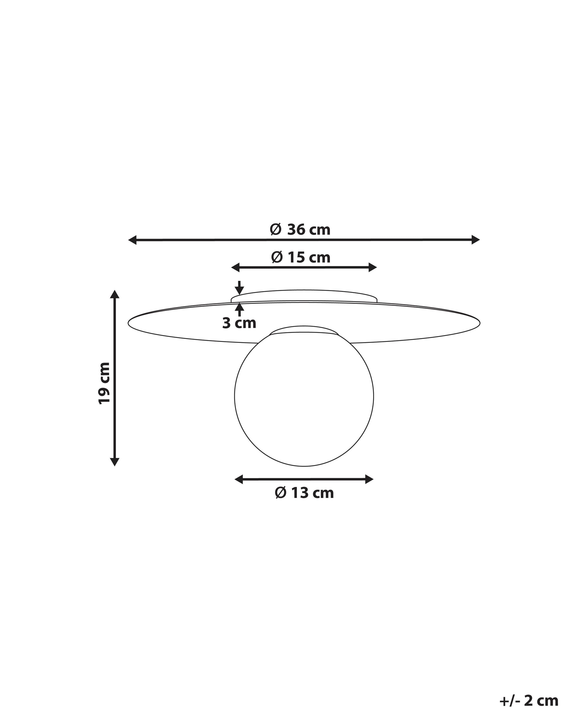  Ceiling Lamp TARDES Metal Black