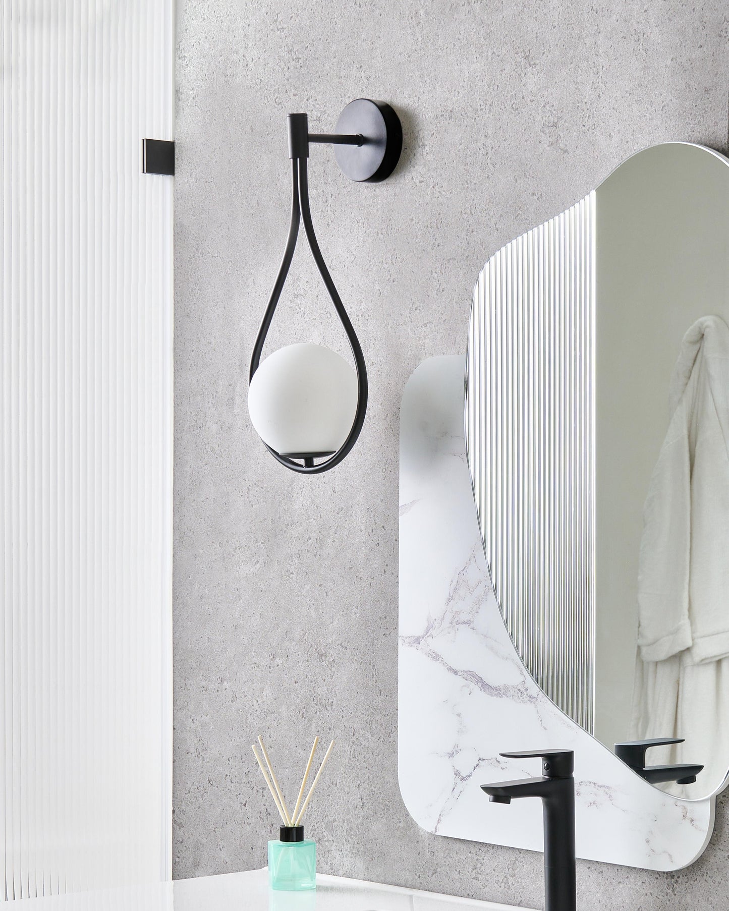  Wall Lamp AUROUE Metal Black