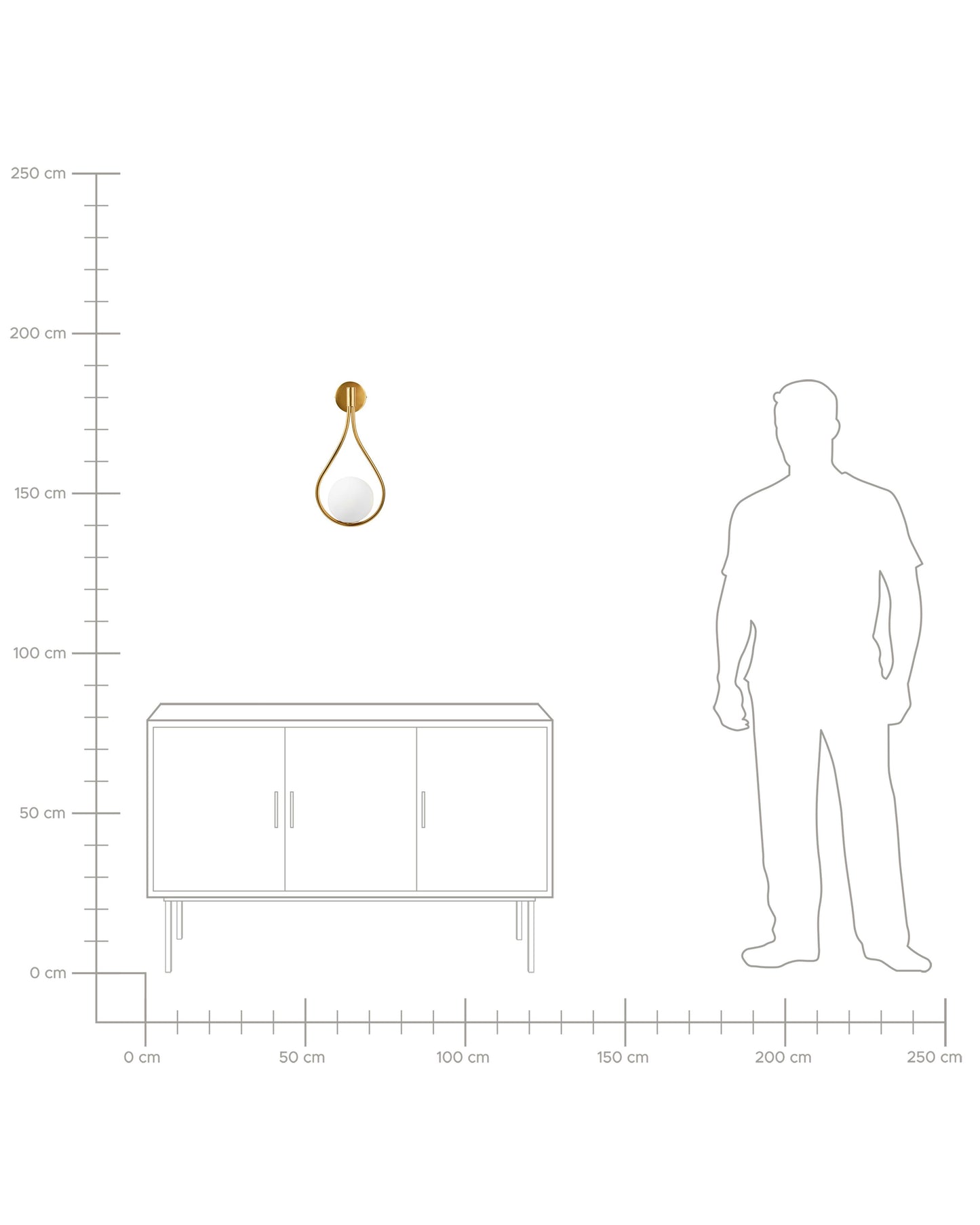  Wall Lamp AUROUE Metal Gold