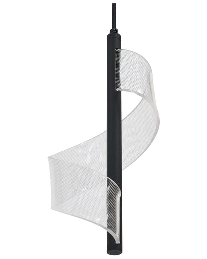  LED Pendant Lamp SARELA Metal Black