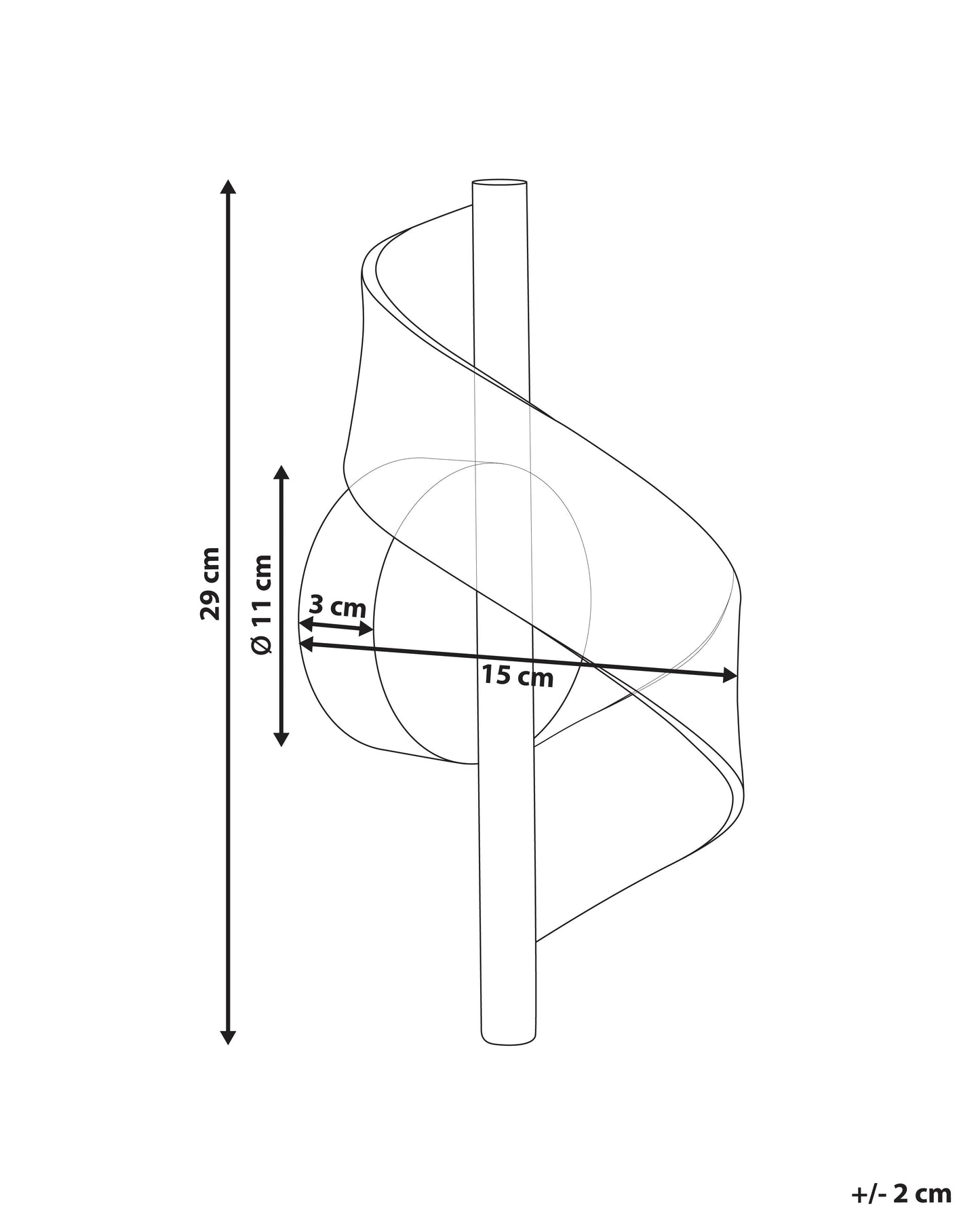  LED Wall Lamp SARELA Metal Gold