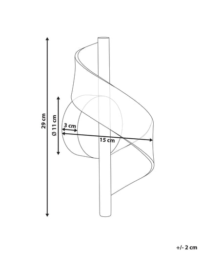  LED Wall Lamp SARELA Metal Gold