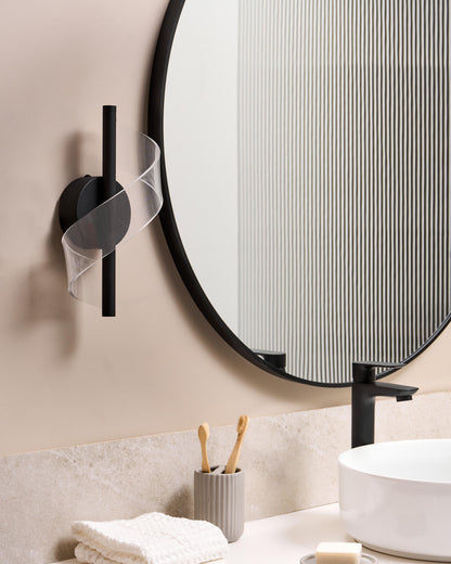 LED Wall Lamp SARELA Metal Black
