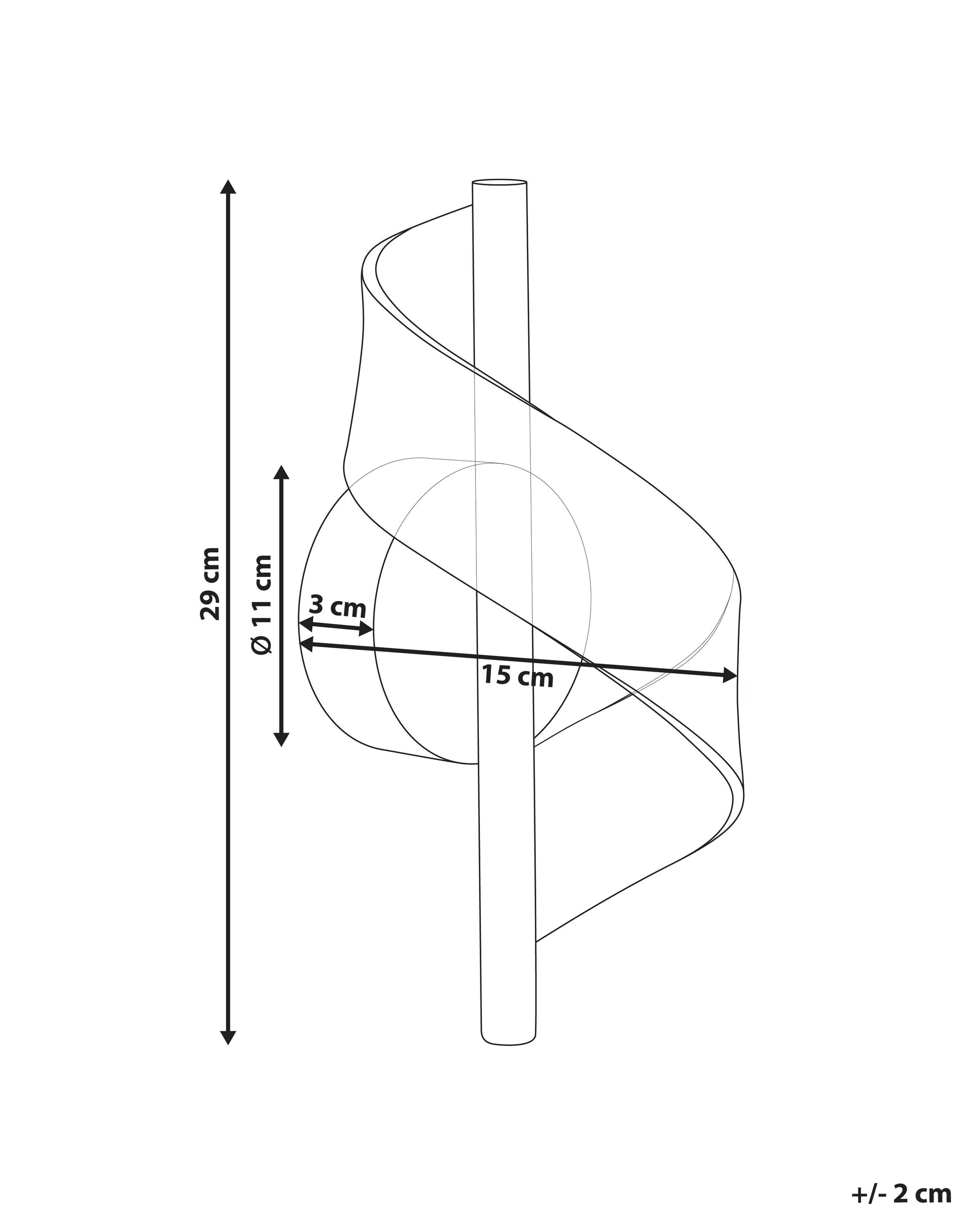  LED Wall Lamp SARELA Metal Black