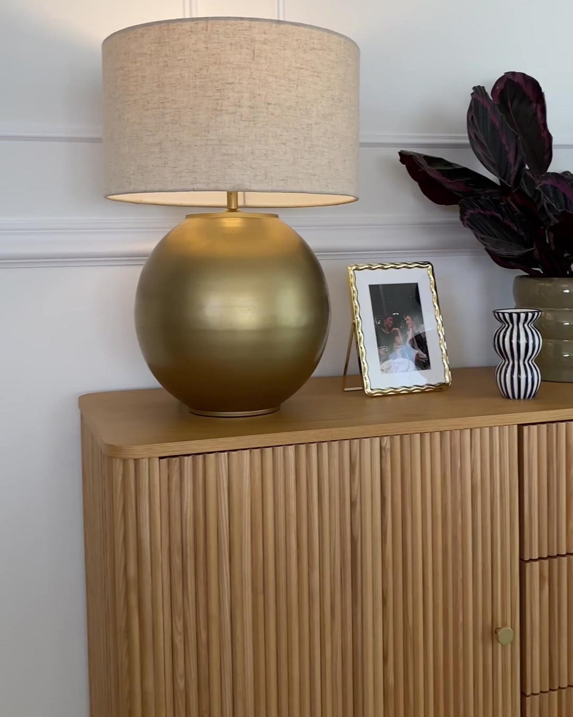  Table Lamp SOBRAMATI Metal Brass