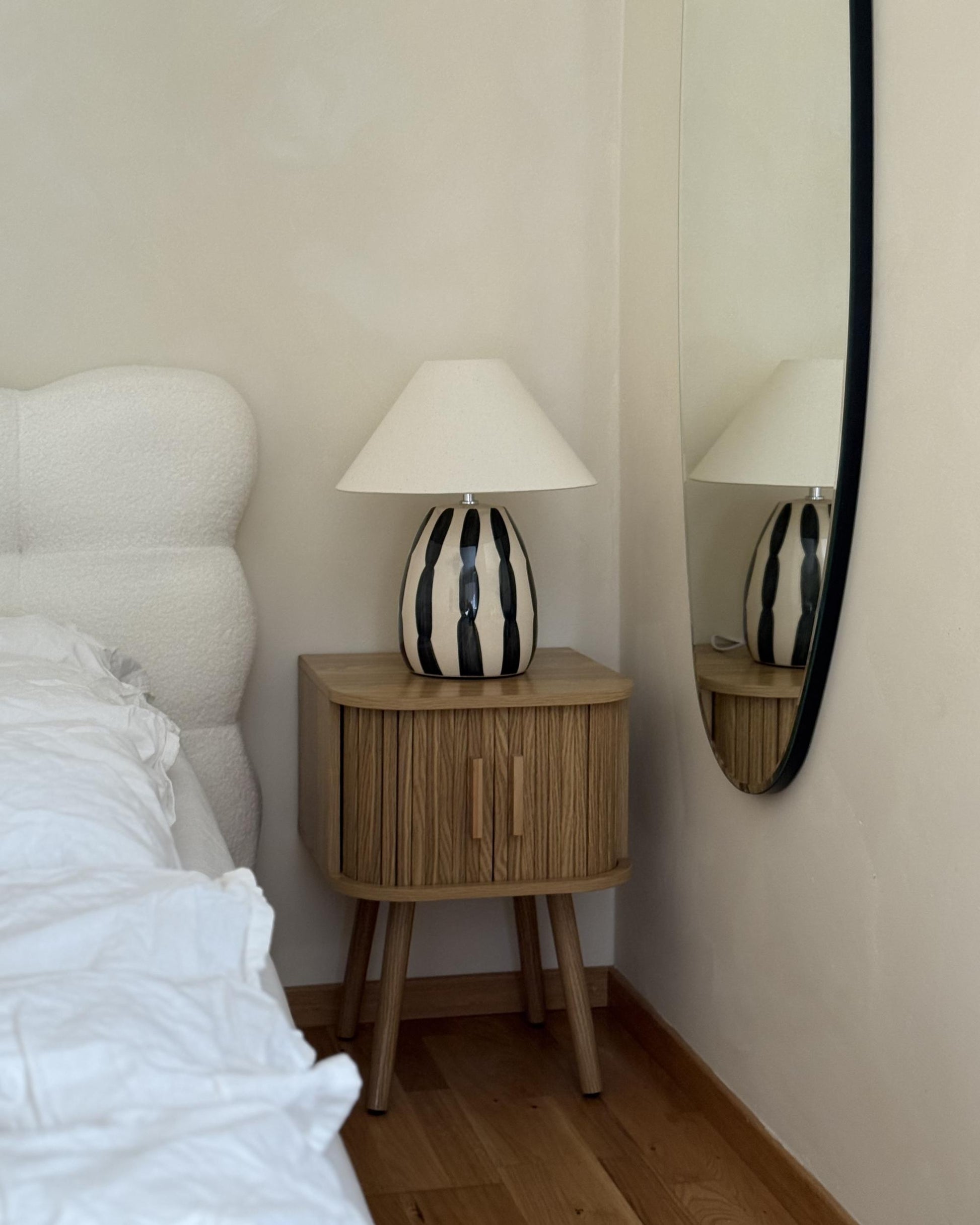  Table Lamp LUCHETTI Ceramic Black/ White
