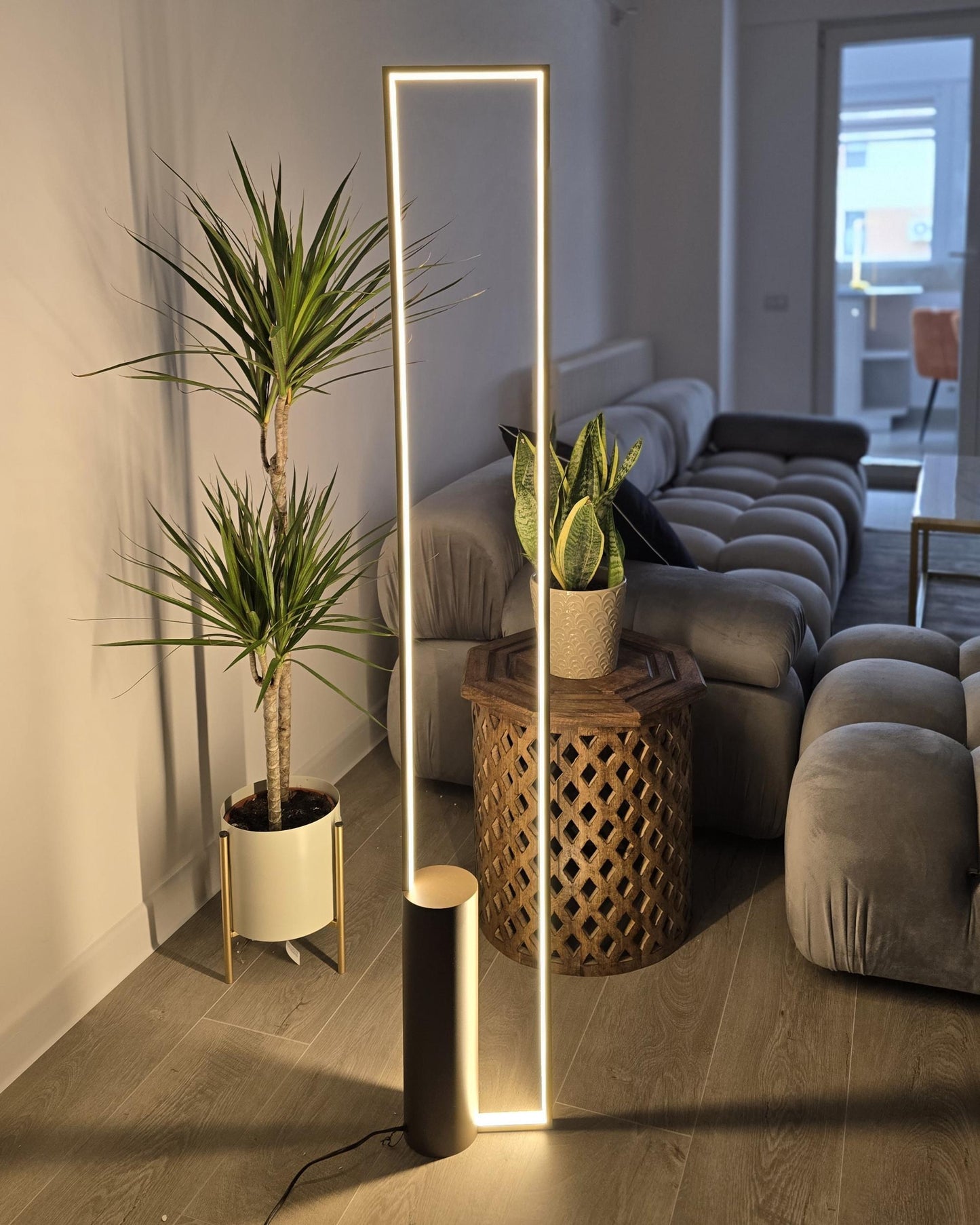  LED Floor Lamp PATRICIO Metal Gold