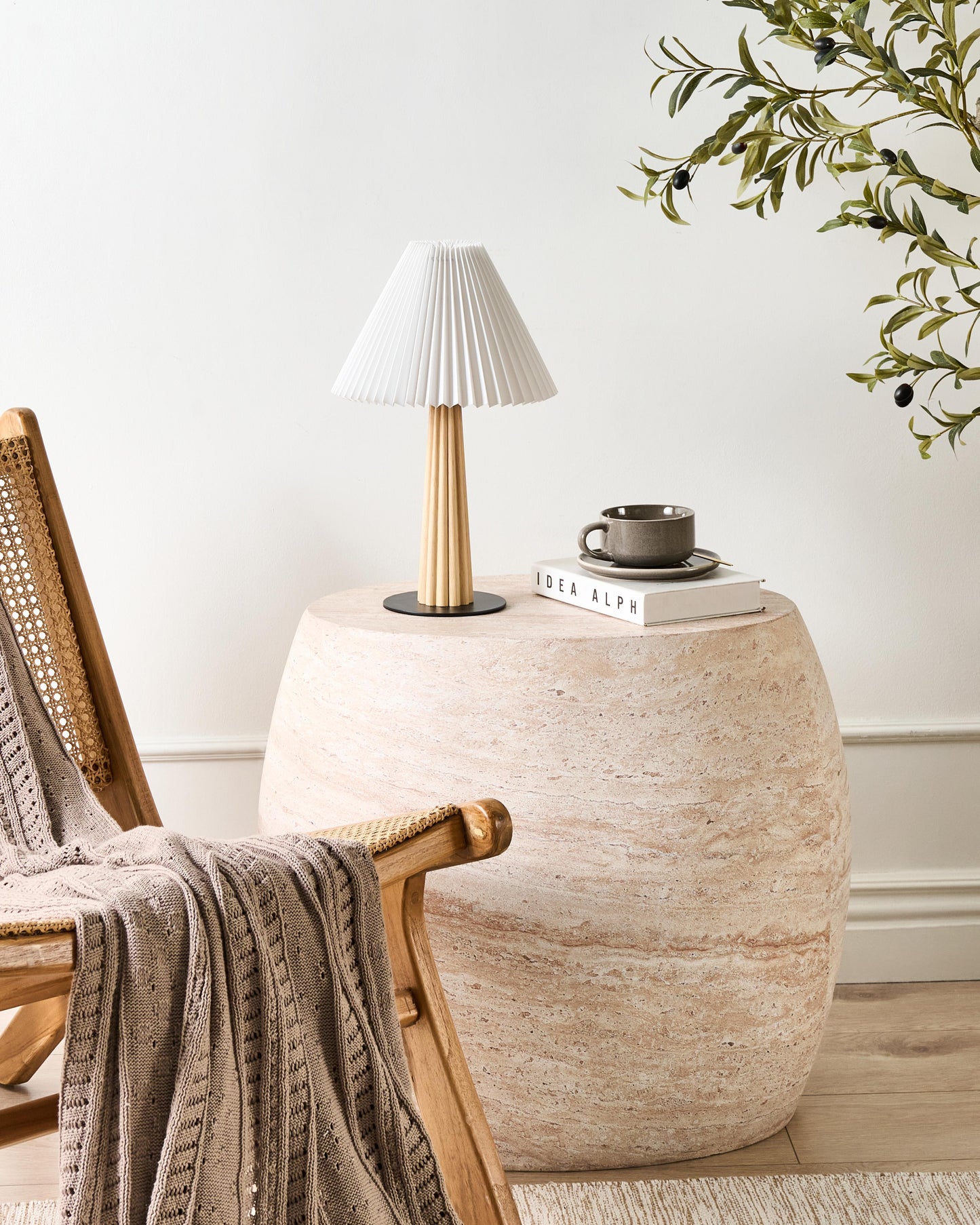  Table Lamp ALIGIDE Wood Natural