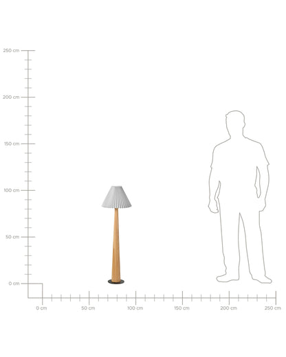  Floor Lamp ALIGIDE Wood Natural