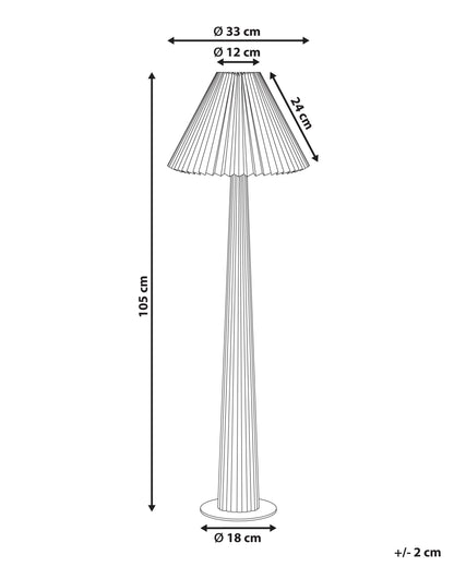 Floor Lamp ALIGIDE Wood Natural