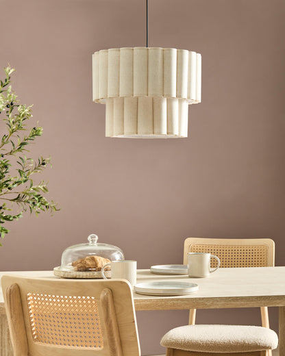 Pendant Lamp BELESSA Linen Light Beige