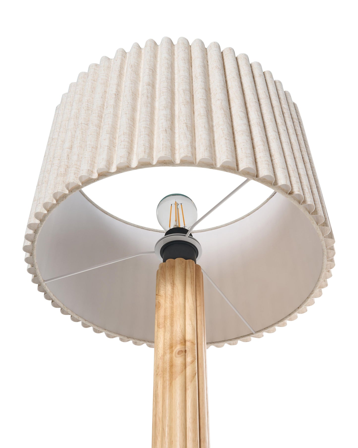  Floor Lamp BELESSA Linen Light Beige