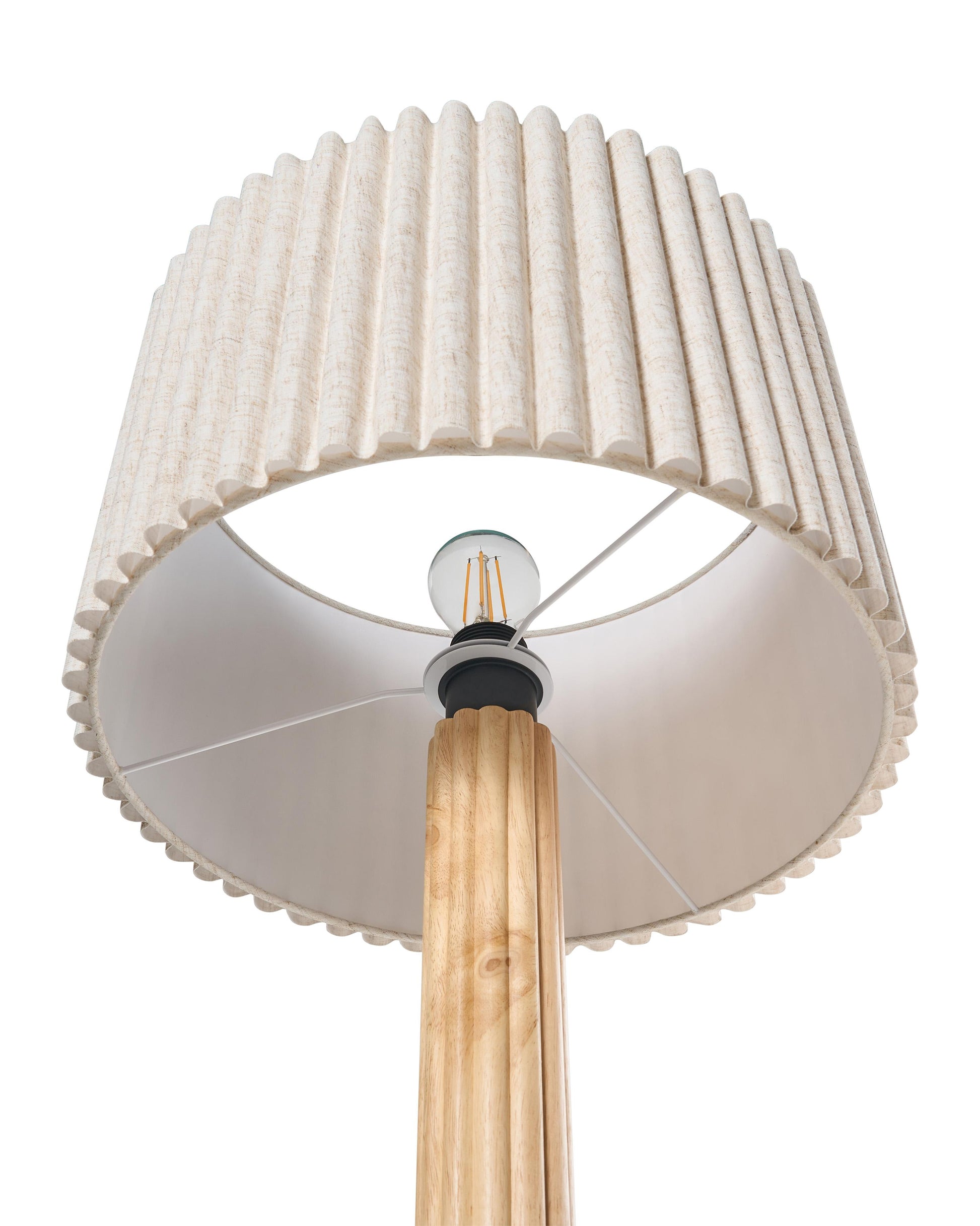  Floor Lamp BELESSA Linen Light Beige
