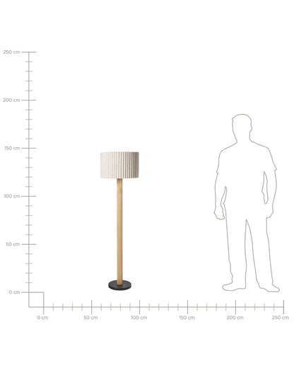  Floor Lamp BELESSA Linen Light Beige