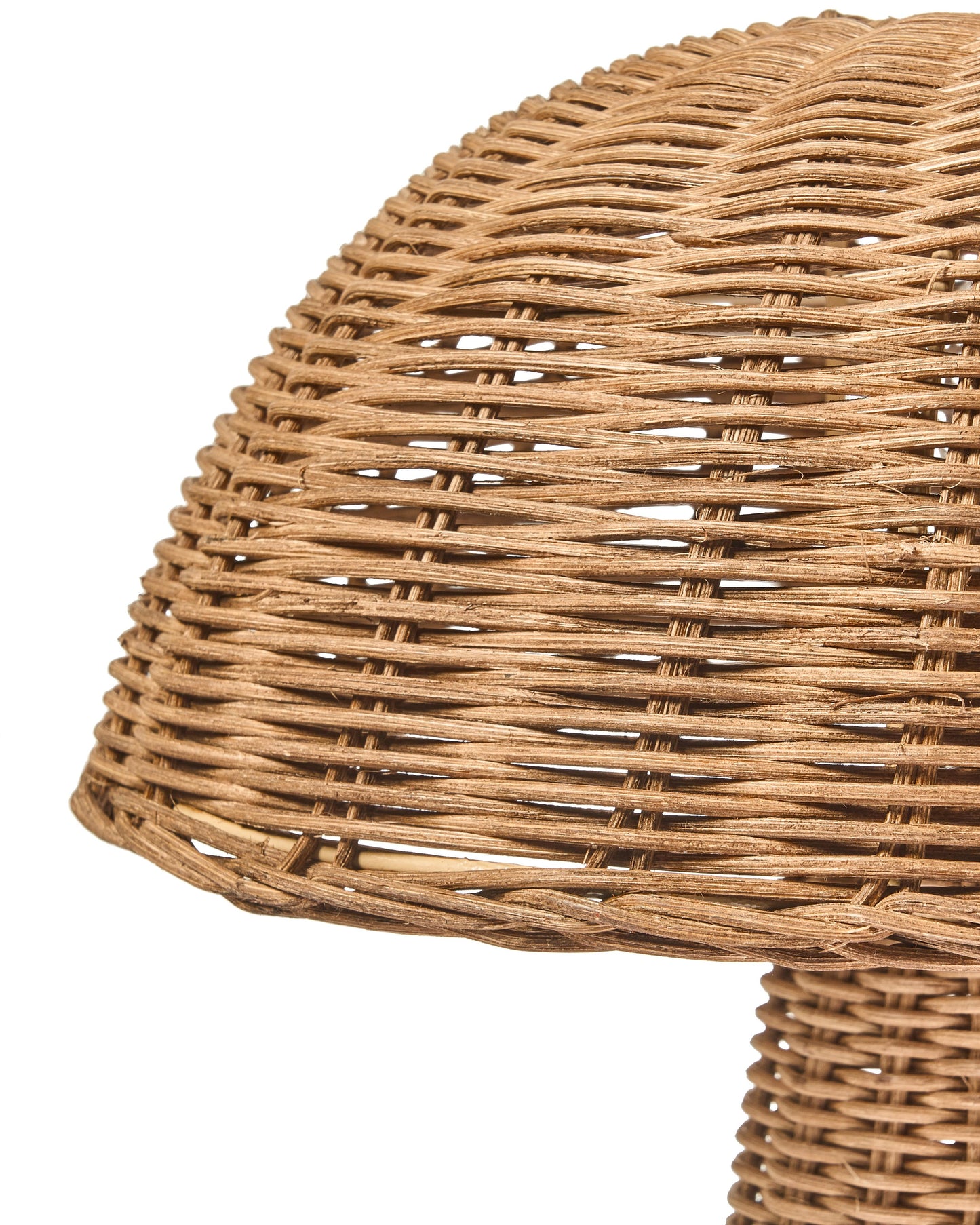  Table Lamp Mushroom ALERO Rattan Natural