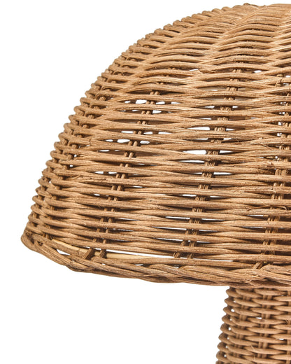  Table Lamp Mushroom ALERO Rattan Natural