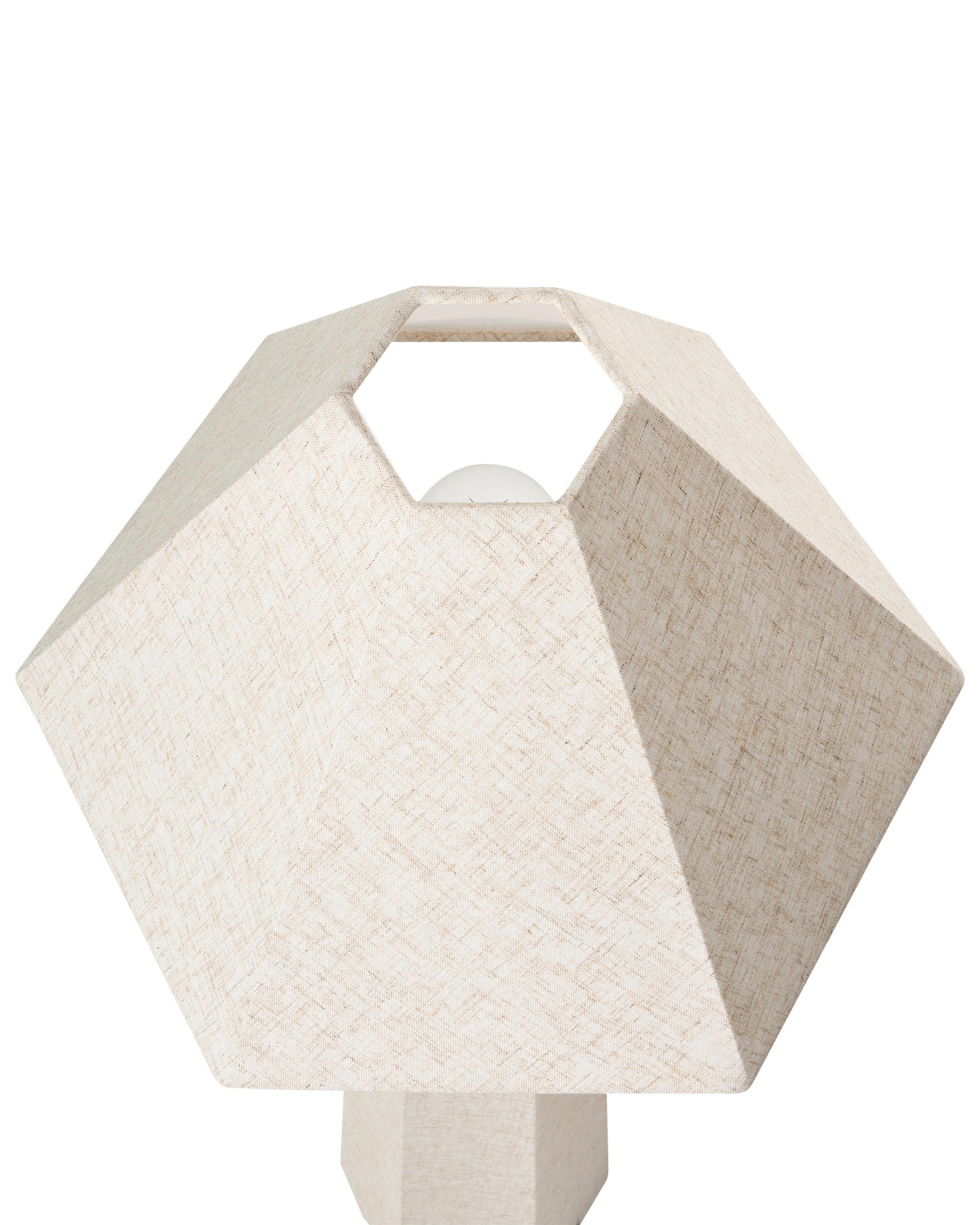  Floor Lamp DEMBI Faux Linen Light Beige